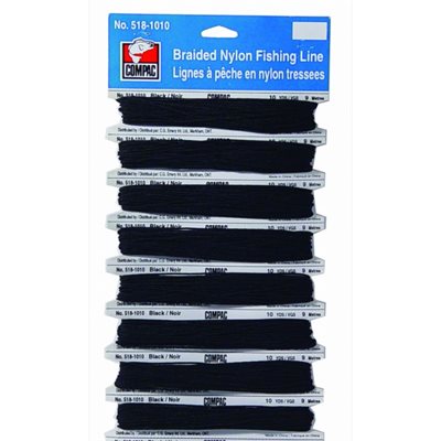 BLK BRAID LN 10X10Y-15LB