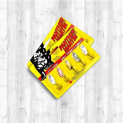 Panther Martin Pro Pack Assorted 5 Pack #4 Treble 1 / 8 Oz