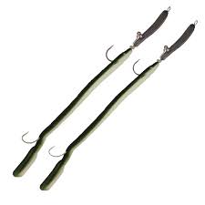 EEL HOOK'R 6", 2PC GREEN