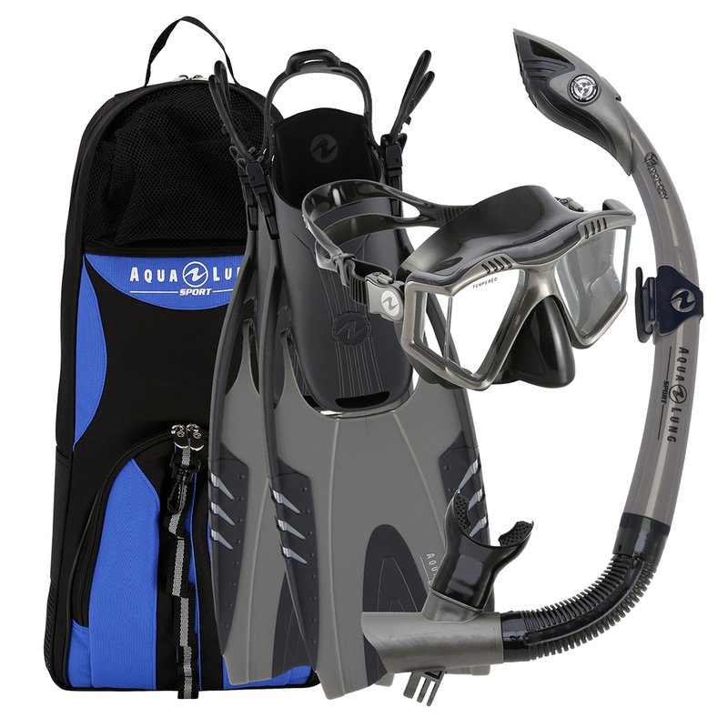Smart Snorkel Set Navy/Grey - Size M