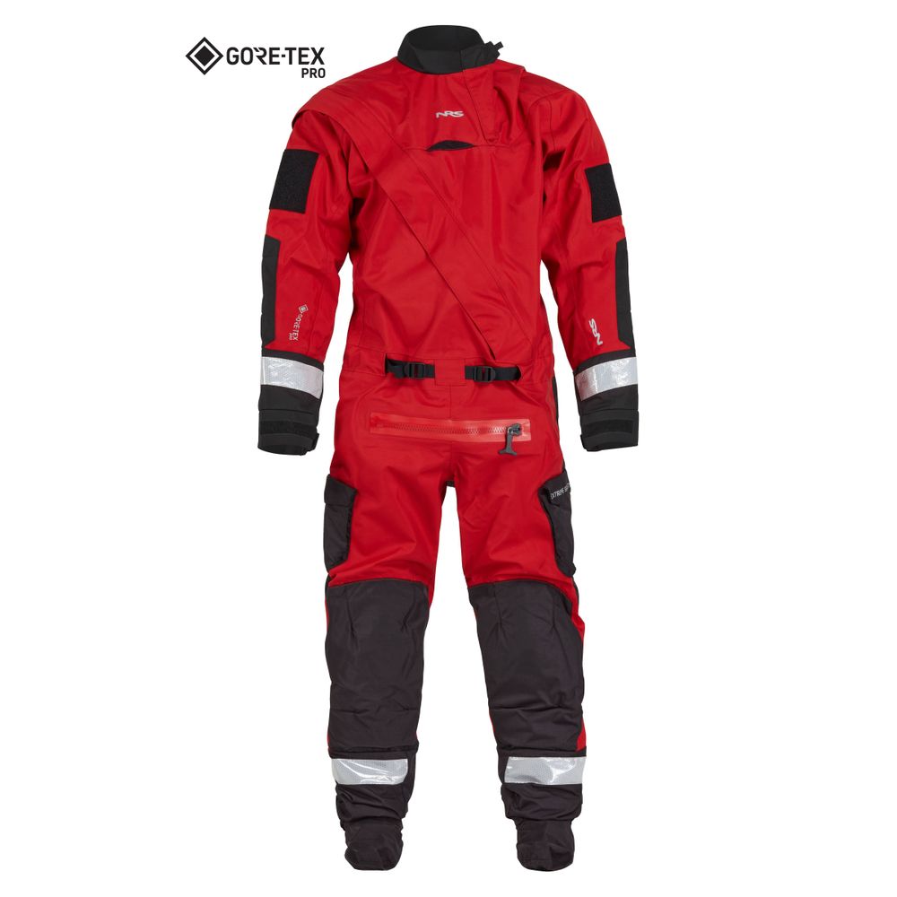 NRS Rescue Drysuit XL/XXL Red/Black