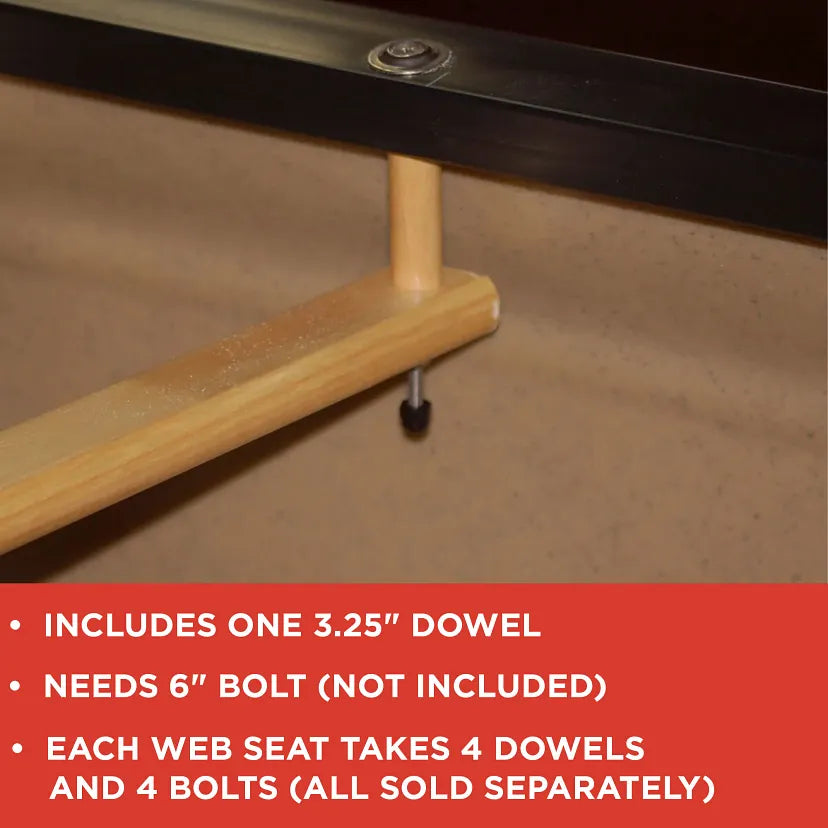 DOWELS- 3 1/4" CLEAR
