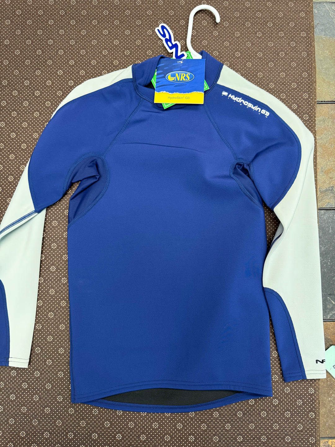 NRS Hydroskin Shirt - Blue/Grey - Size XS