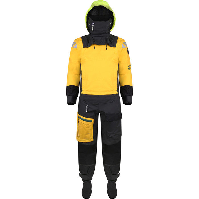 Typhoon PS440 Hinge Drysuit Yellow & Grey