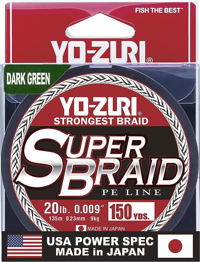 YO-ZURI Super Braid Dark Green 20lb 150yd