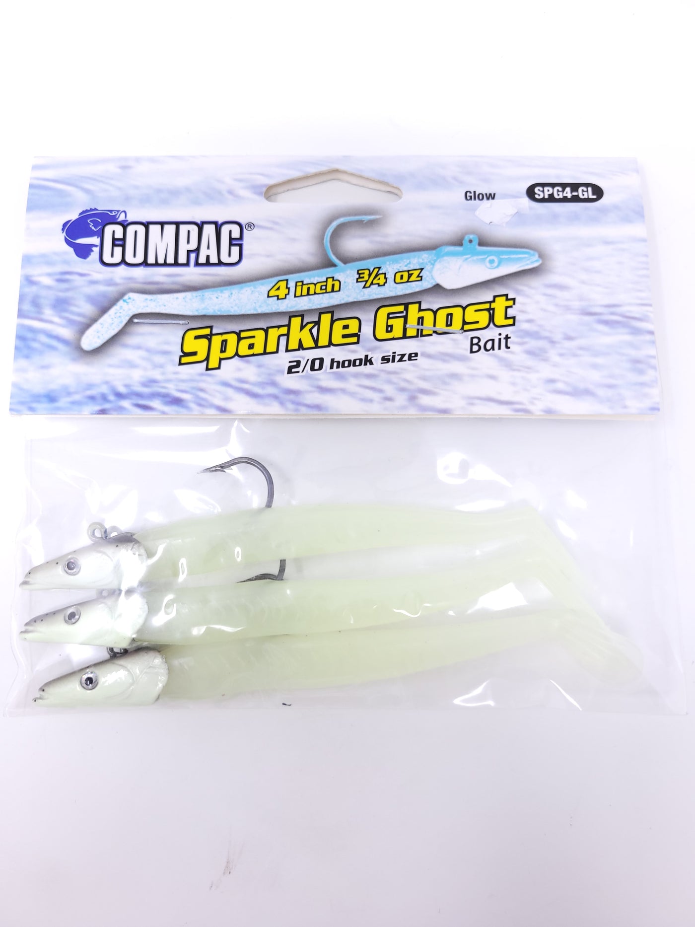 Compac Sparkle Ghost 4" Glow - 3 Pieces