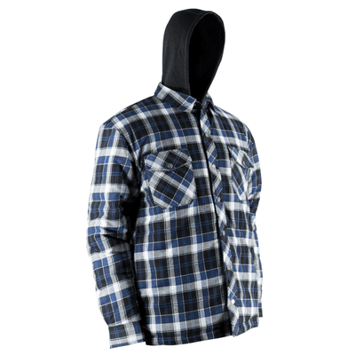 Jackfield QUILTED FLANNEL SHIRT WITH HOOD AND RUSTPROOF SNAPS