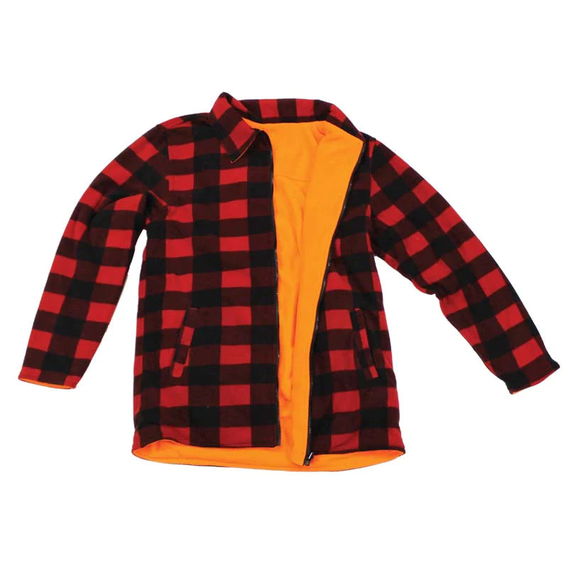 Backwoods Lumberjack To Blaze Orange Zip Up Jacket