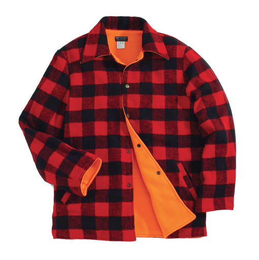 Backwoods Lumberjack to Blaze Orange reversible Button Up Jacket