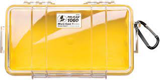 Pelican Micro-Case 1060 Yellow, Clear