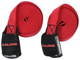Malone 12' Heavy Duty Utility Strap w/ Buckle Protector / Pair