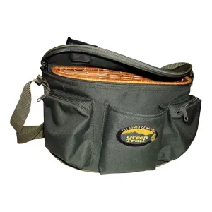 Green Trail Covered Fishing Basket - Green